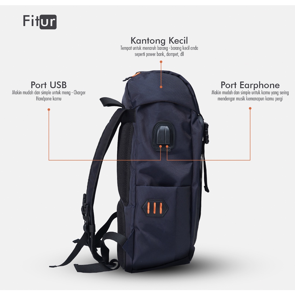 ARXHIVO NAVY |MANNEEDME x URBAN| Tas Ransel Punggung Pria Backpack ORIGINAL