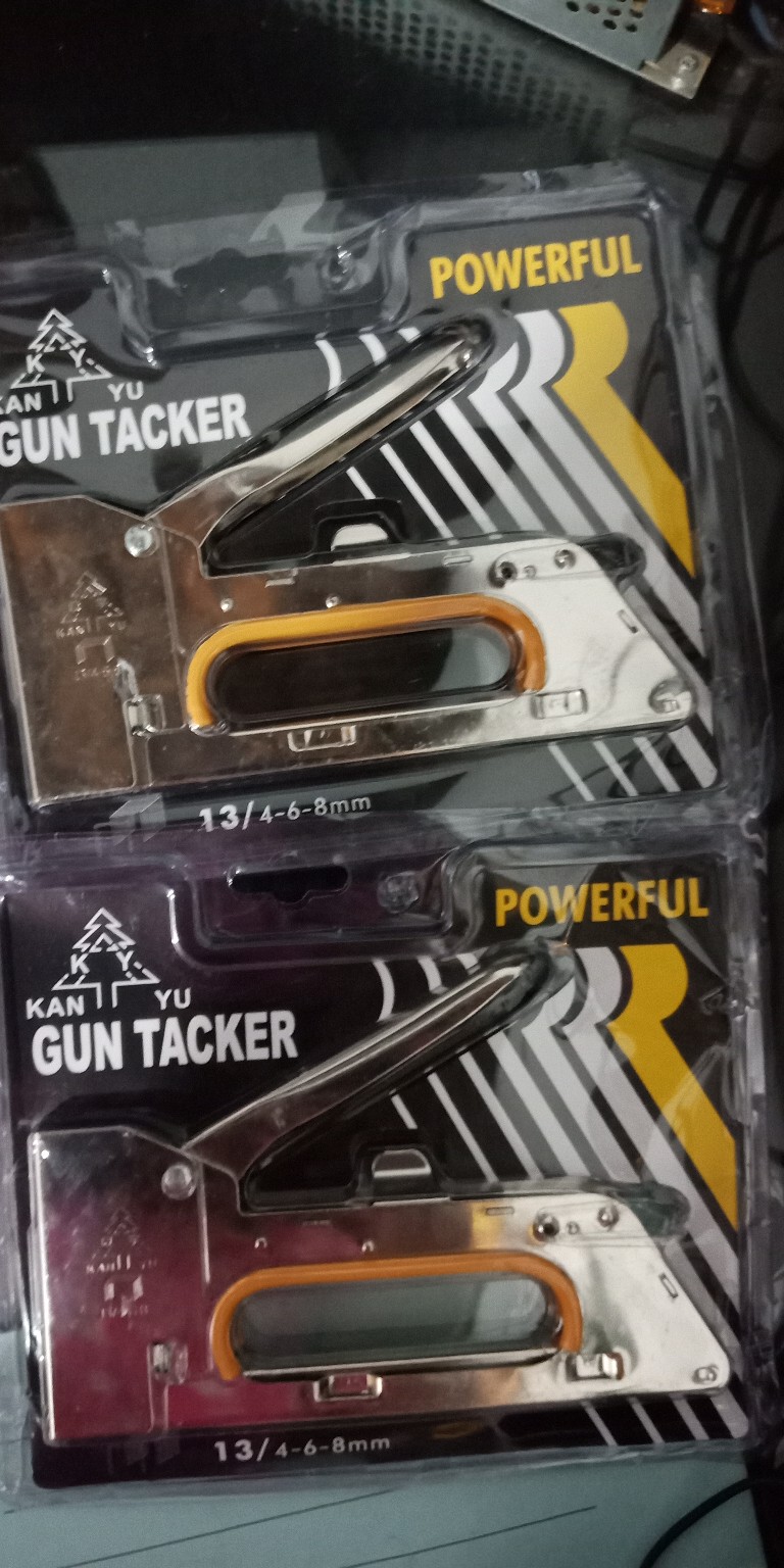 Guntacker Steples Gun Tembak Jok Kulit Motor - Gun Tacker 13/4-6-8mm (free Isi Joyko)