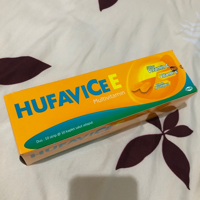 HufaviceE multivitamin tablet harga 1 box / 100 tabs