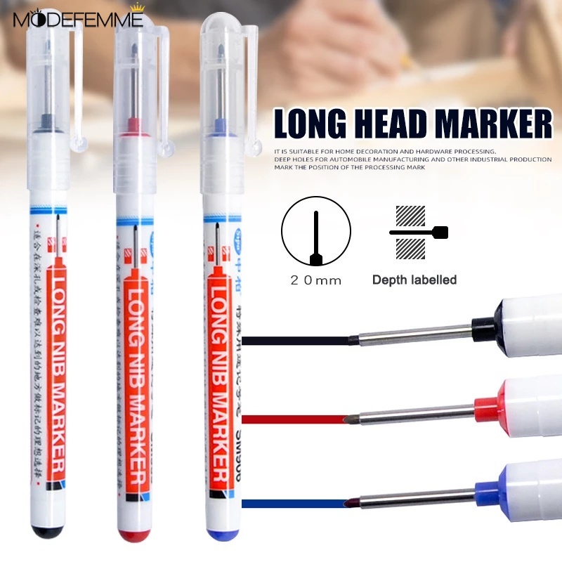 1pc Pen Marker Multifungsi Tahan Air Ukuran 20mm Untuk Pengerjaan Kayu / Metal / Mobil