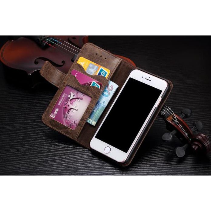 NEW CASE SAMSUNG S7 FLAT - S7 EDGE CASING WALLET DOMPET FLIP COVER VINTAGE MIJOSHOP