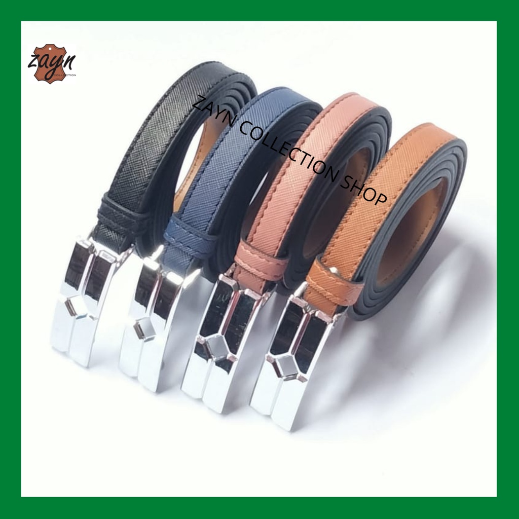 Gesper Wanita Kecil Ikat Pinggang Korea Fashion Women belt Kekinian Casual Sabuk Cewe Bahan Kulit