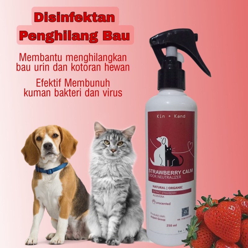 PENGHILANG BAU KOTORAN KUCING ANJING - WANGI STRAWBERRY