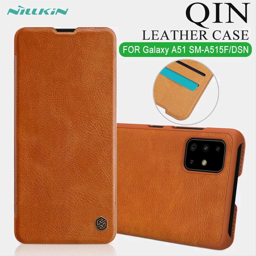 Original Nillkin Official Leather  Hard Case Protective Flip Cover  Casing Samsung Galaxy A71 2020