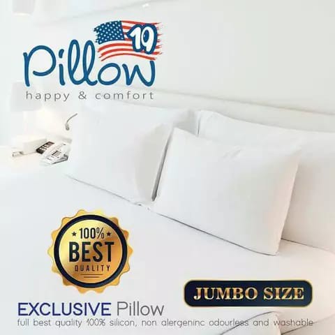 Bantal Tidur Silikon 40 x 60 cm Standar Hotel USA Silicon Pillow