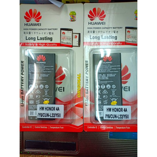 BATERAI BATRE BATTERY HUAWEI HONOR 4A Y6 II CUN - L22 Y5 II HB4342A1RBC ORIGINAL