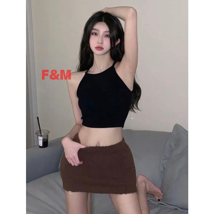 [SH] KT 201 tanktop tank top atasan summer kekinian knit wanita cewek baju crop