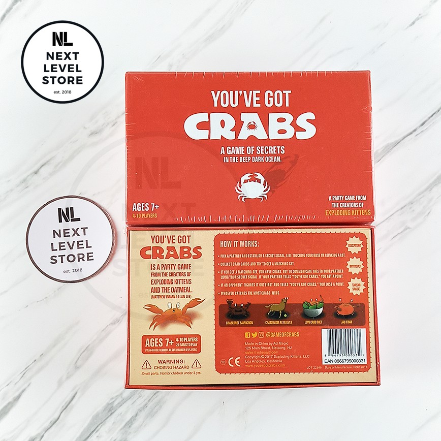 You've Got Crab Game Board Games Card You Have Got Crab ORIGINAL TERMURAH!