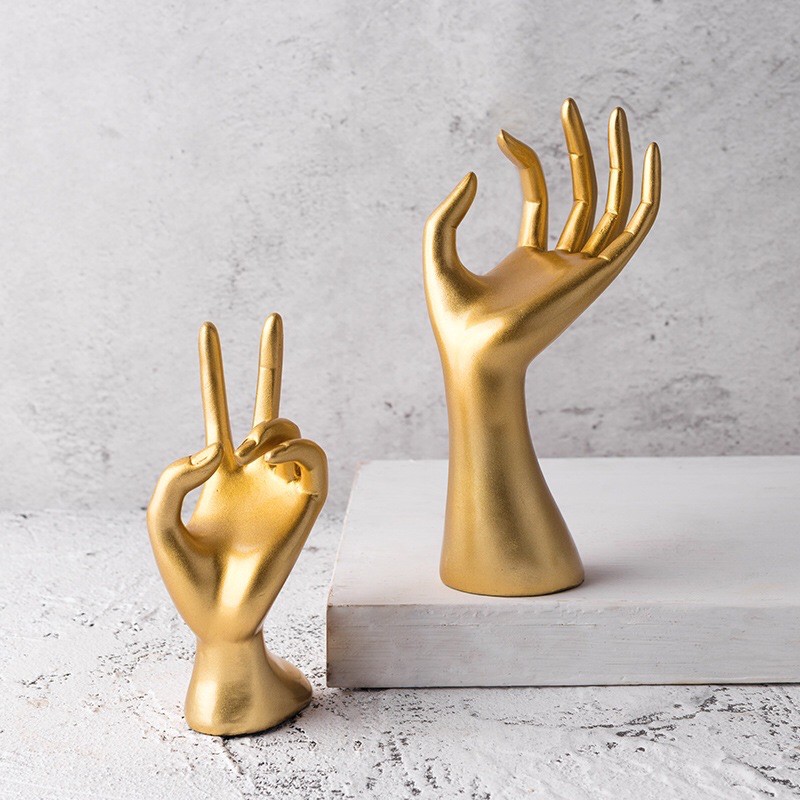 Hand accessories tray tempat asesoris pajangan gold Hand accessories tray tempat asesoris pajangan gold