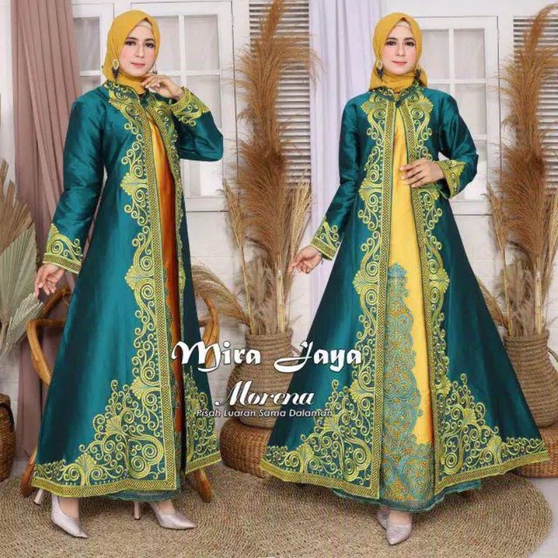 REALPICT PRODUK ORIGINAL/KEBAYA MORENA/GAMIS TAFETTA/BY MIRA JAYA