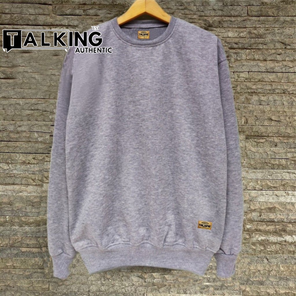 Sweater Crewneck Basic Switer Polos SIZE S - XXL Sweatshirt Cowok cewek Sweater Jaket Pria Wanita Suiter Polosan Bahan Tebal Terlaris