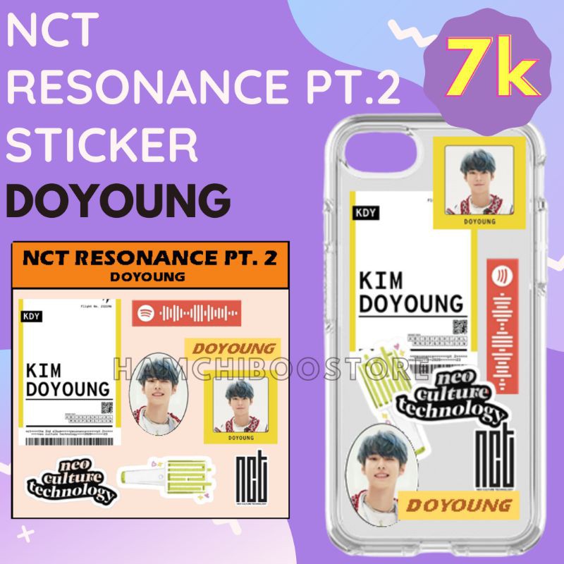 NCT Resonance Pt.2 Sticker Set Member ticker nct127 doyoung taeyong mark jungwoo taeil jaehyun