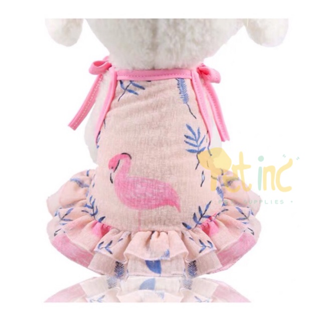 Pet aruba flamingo dress