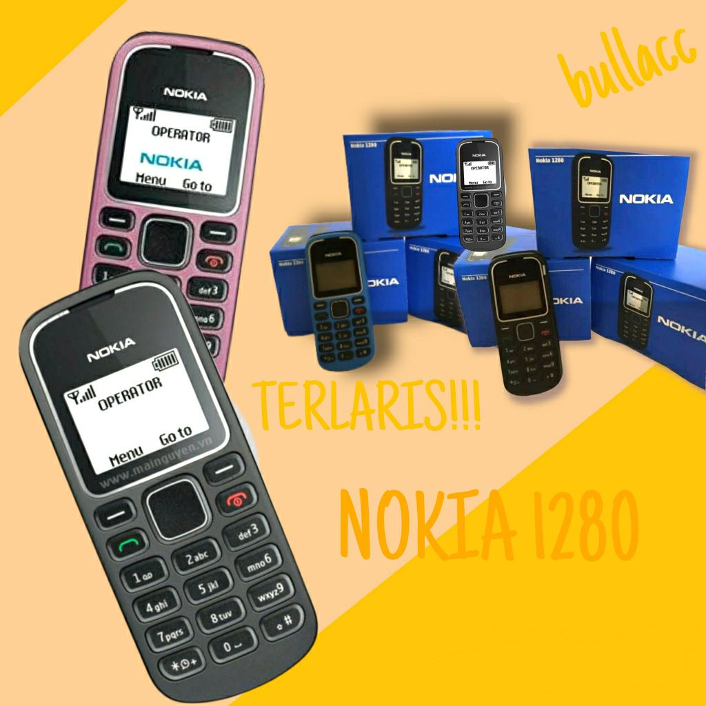 HANDPHONE NOKIA 1280 FULLSET HANDPHONE NOKIA JADUL HANDPHONE MURAH DUAL SIM