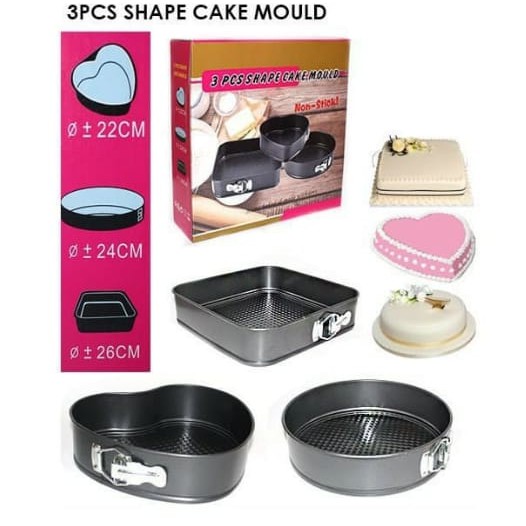 LOYANG CETAKAN KUE 3 IN 1 CAKE MOULD