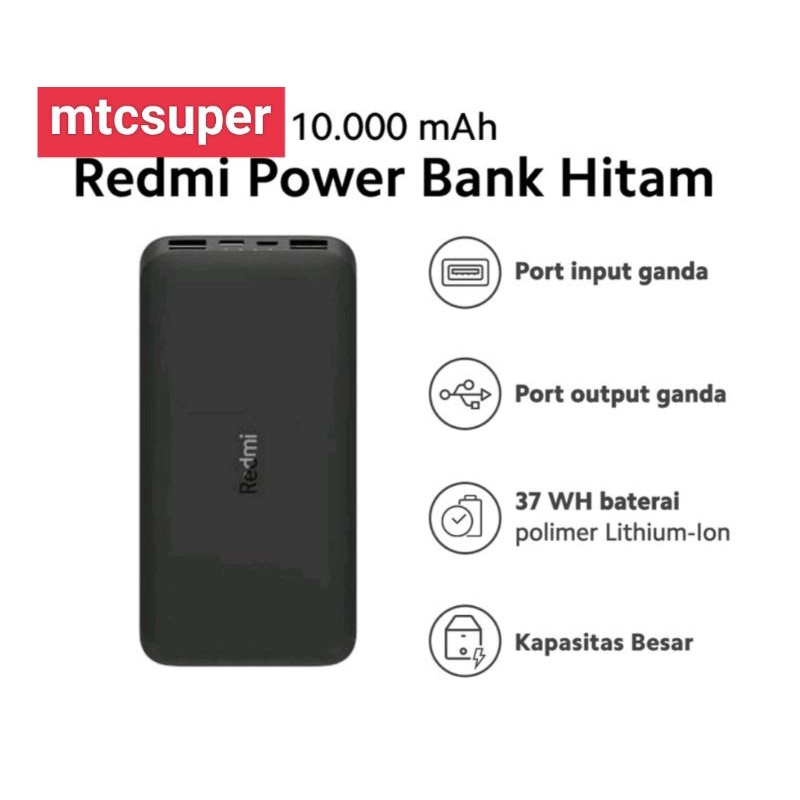 POWER BANK REDMI XIAOMI 10.000 MAH