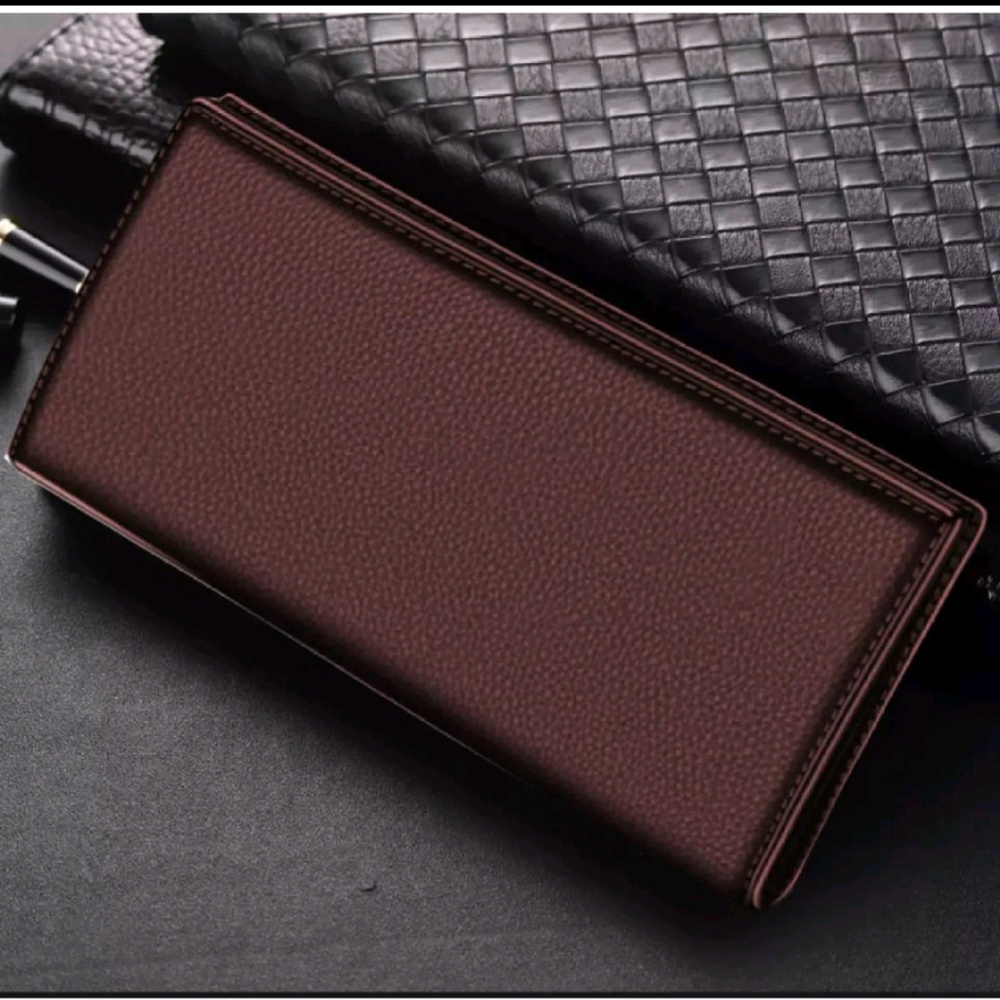 BAYAR DI TEMPAT Dompet Pria Panjang Long Leather Business Wallet Famous Brand