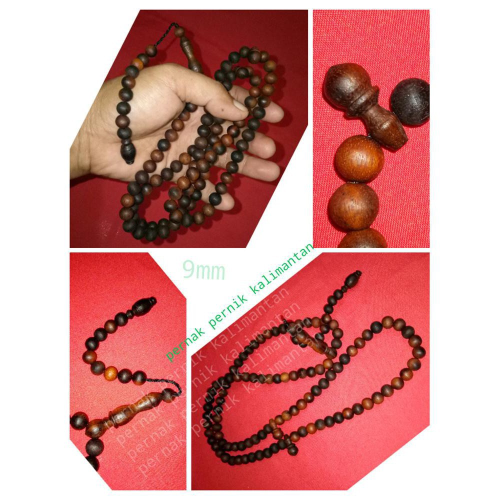 UMIE24 Murah Dijual Tasbih kayu ulin menang 100  asli   9 mm   Diskon Promo