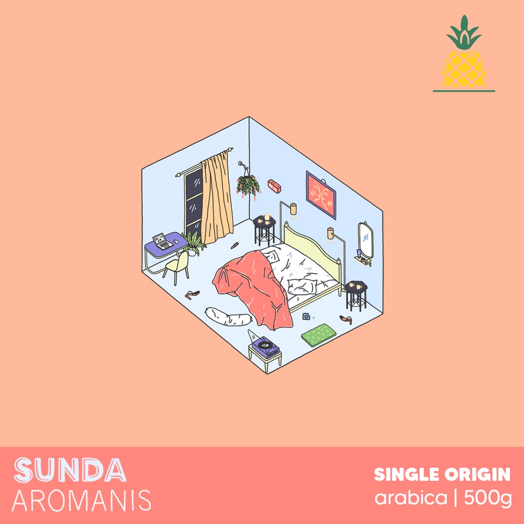 

Biji / Bubuk Kopi Arabika Sunda Aromanis Natural 500 gr | Single Origin