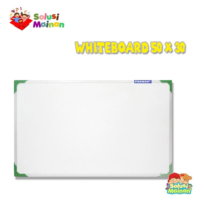 

Papan Tulis Putih Gantung WhiteBoard Gantung Ukuran Kecil 50 x 30 CM