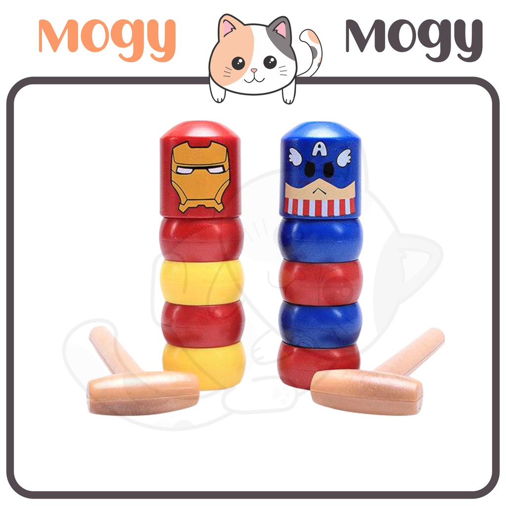 MOGYMOGY HL0117 Mainan Kayu Anak Unbreakable Immortal Karakter Magic Toy Dharma