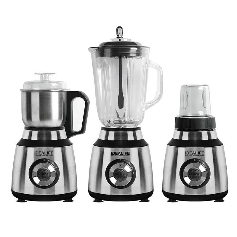 Blender Kaca Set Listrik IL220A Idealife Penggiling Chopper Elektrik Dapur Halus IL 220A stainless pisau mangkuk