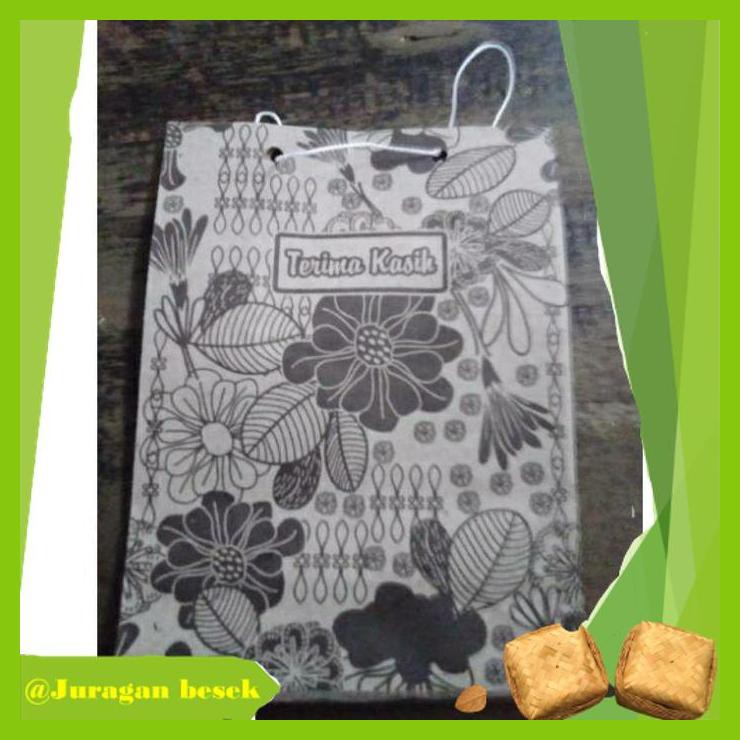 Tas snack kertas uk 12 cm x 16 cm x 5 cm-souvenir pesta ulang tahun-tas hampers besek-1