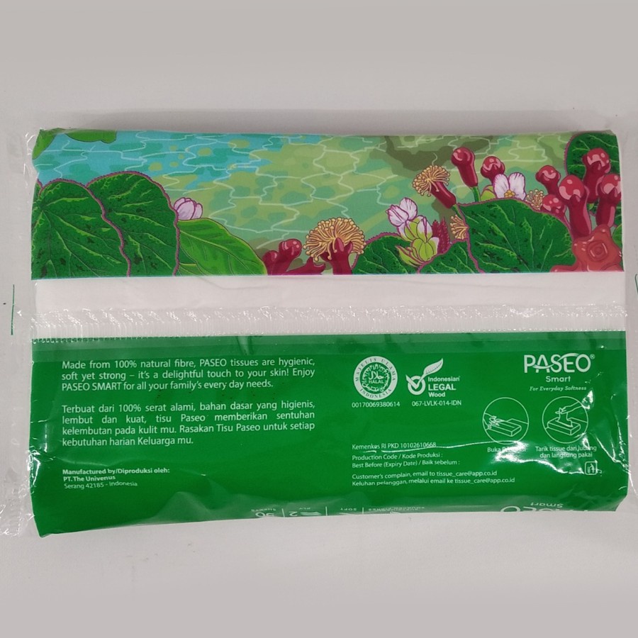 Tissue Paseo Smart Travel Pack Tissu 2ply isi 50 Lembar Tisu