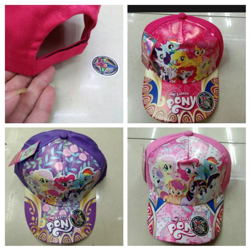Topi karakter anak perempuan(Little Pony)/Topi anak kekinian