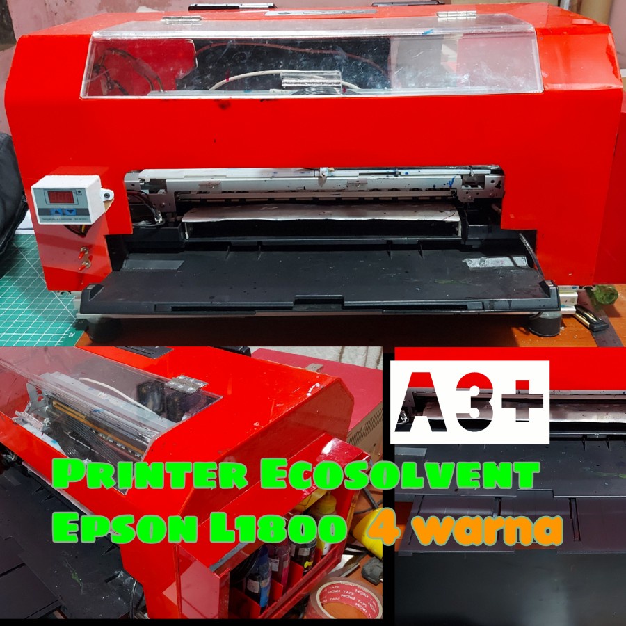 Printer Ecosolvent A3+ Epson L1800 Rakit - Bonus Sticker ROLL - No DTG