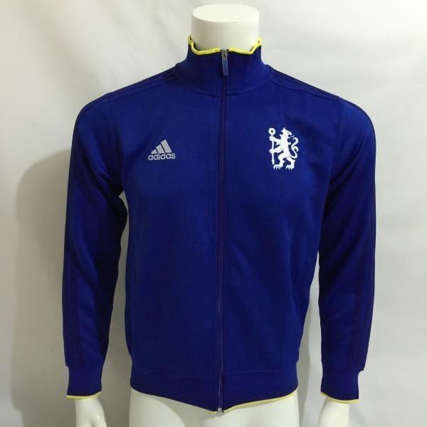 BEST JAKET CHELSEA BIRU LOGO SINGA ADIDAS - DISKON JACKET JACKETS BOLA MURAH CFC IMPORT PRIA WANITA