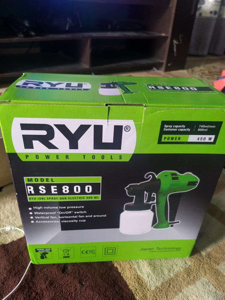 Mesin Spray Gun Semprotan Cat Elektrik Listrik Electric Ryu Tekiro Rse-800 Rse 800