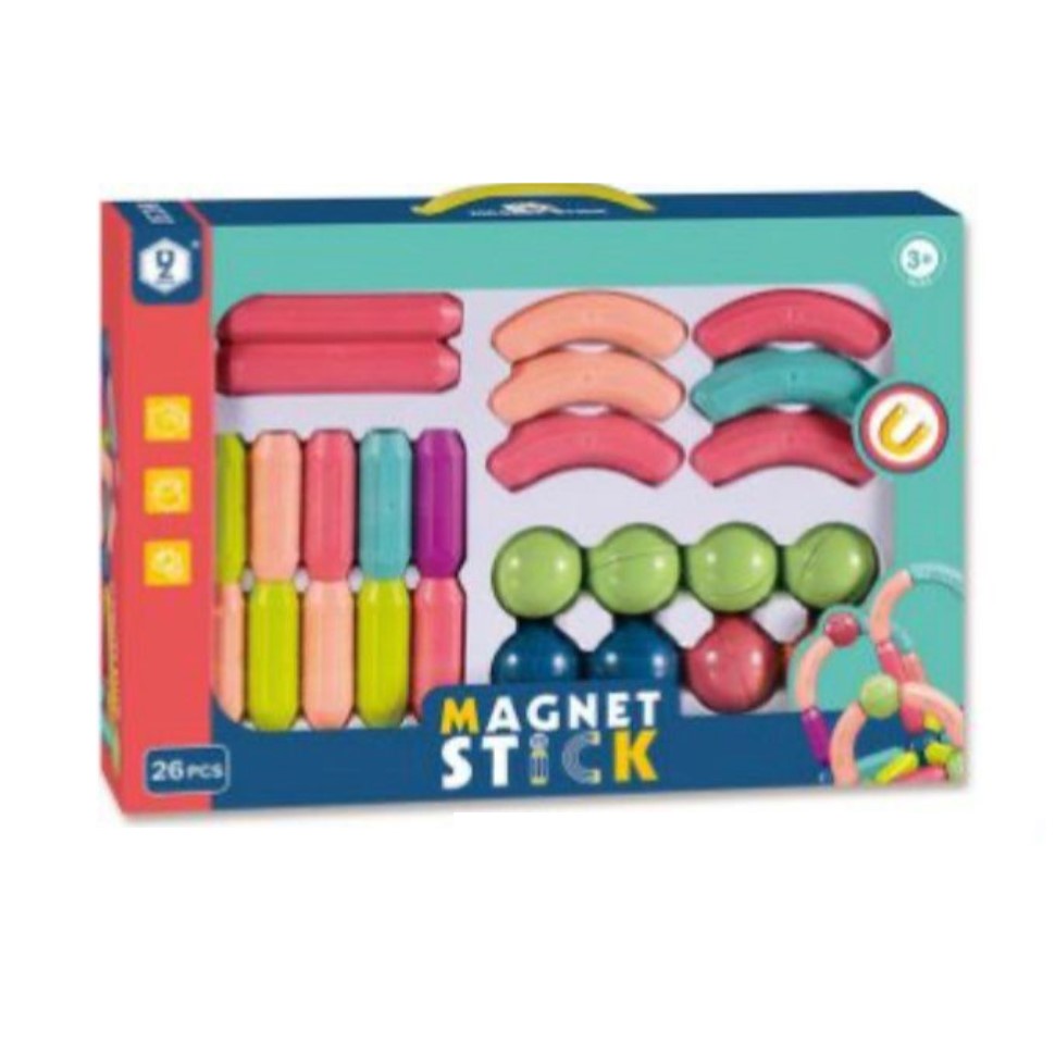 Mainan Anak MAGNET STICK Batang Magnet Blok Magnetik Puzzle Edukasi