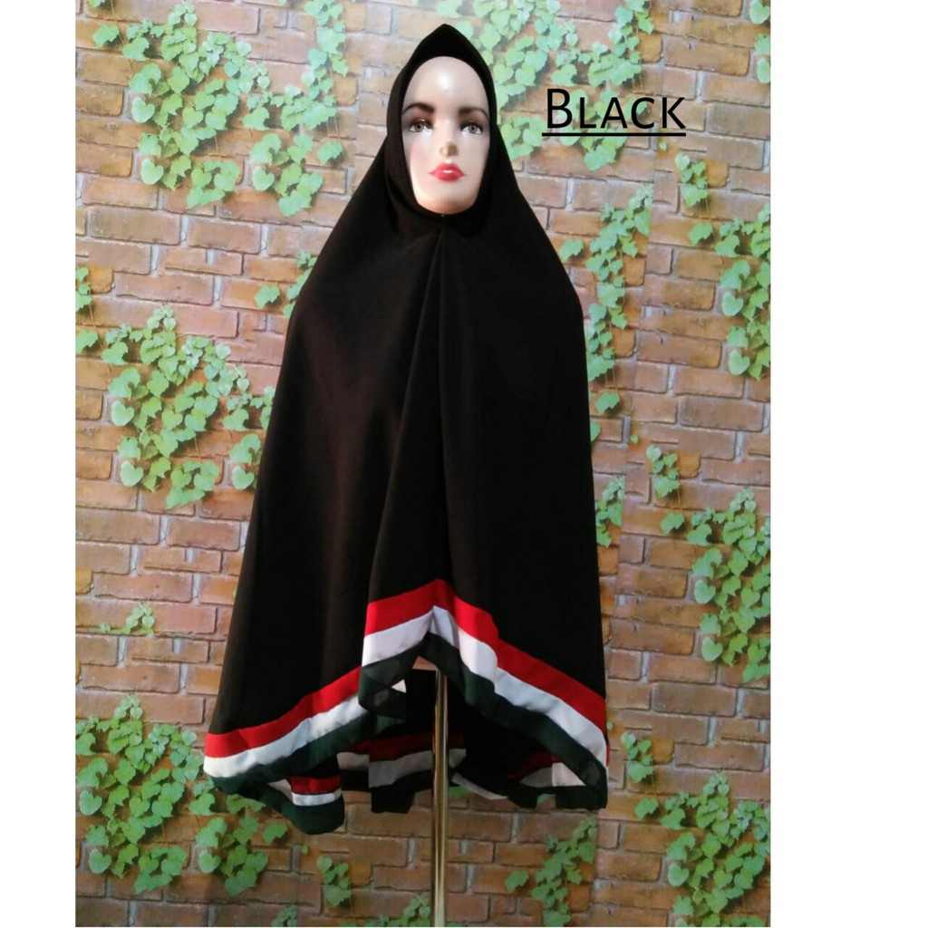 Bergo palestina Palestine palestin khimar jilbab hijab krudung instan pet antem bendera syari tudung