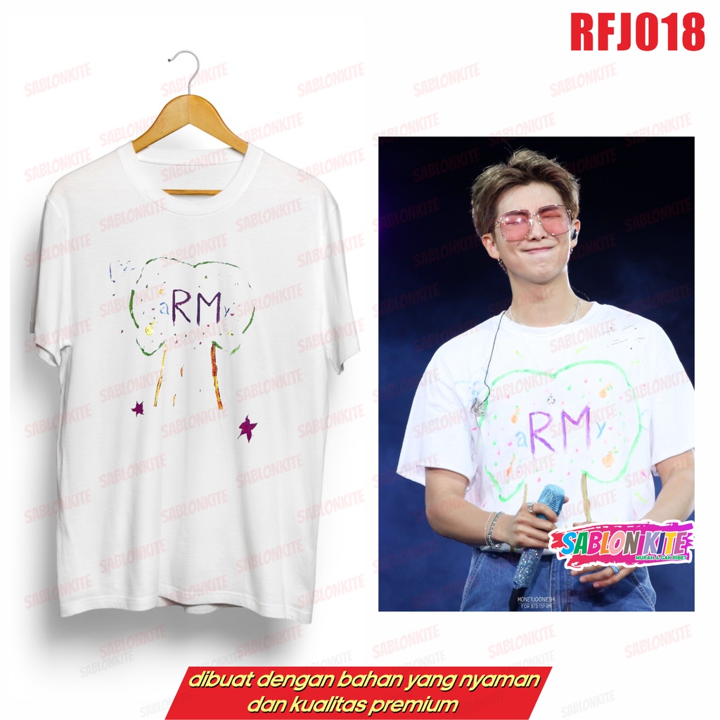 MURAH!!! KAOS KPOP NAMJOON POHON ARMY RFJ018 COMBED 30S