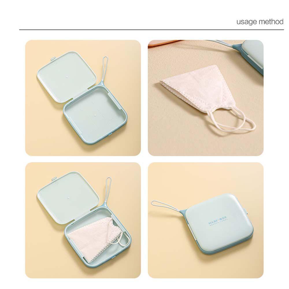 Solighter Disposable Case Square Wadah Wajah Tahan Debu Reusable