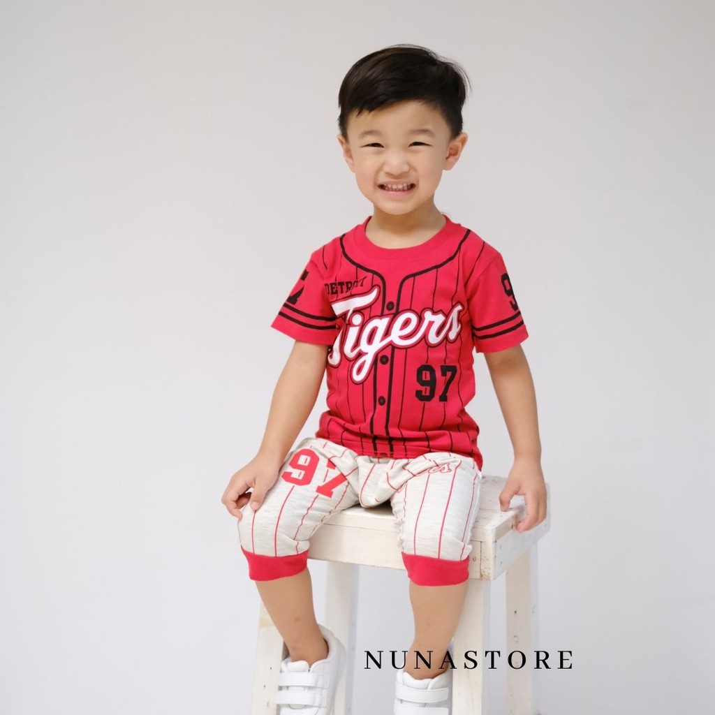 IMK Motif Tiger 97 Nuna Store / Setelan Baju Bayi 6 bulan - 6 tahun / Baju Anak Laki-laki