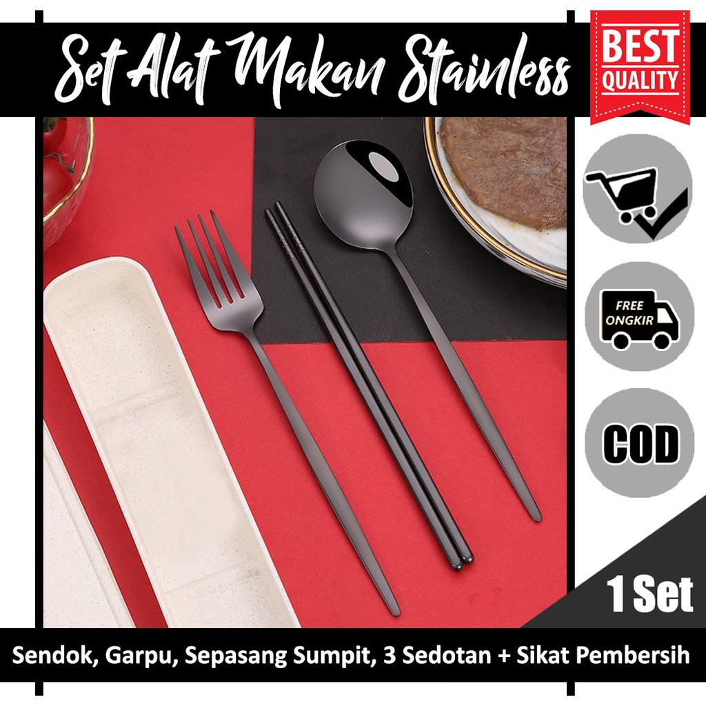 DISTRIBUTOR SENDOK GARPU STAINLESS - SENDOK KOREA 1 LUSIN SOVENIR HARGA GROSIR - SENDOK KOREA BLACK 