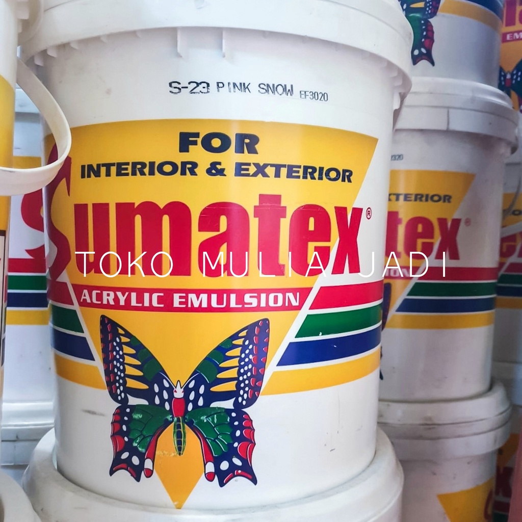 Cat tembok Sumatex 5 kg / dinding air luar dalam interior exterior eksterior rumah warna ready