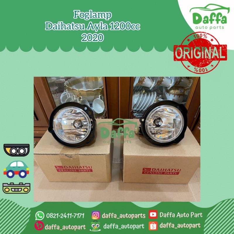 Lampu Foglamp Fog Lamp Kabut Senja Bemper Bumper Mobil Daihatsu Ayla Toyota Agya 1200 cc 1200cc 2019