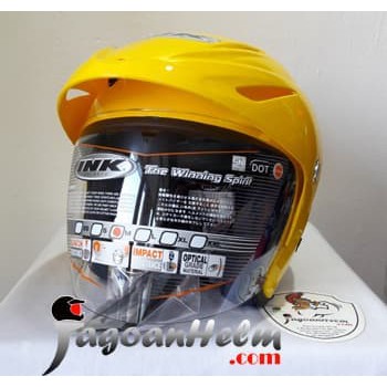 Good Product INK Helm CX22 Sport   CRYMSON YELLOW   Original CX 22 HALF FACE