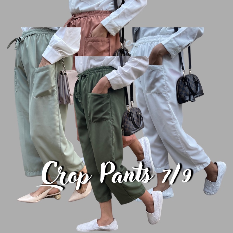 CELANA WOLFIS CROP KEKINIAN BAGY PANTS 7 9 WANITA KOREA MURAH