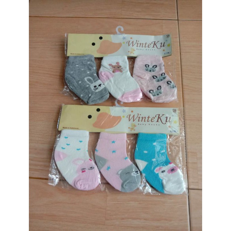 Kaos Kaki bayi Winteku  / bayi socks 0-12 Months