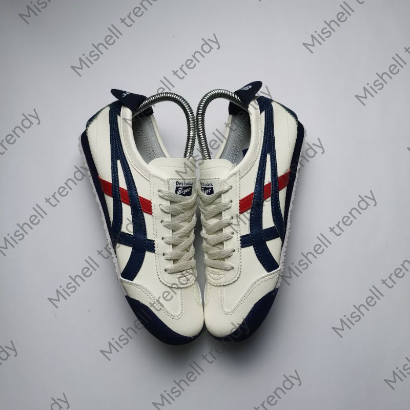 SEPATU FASHION PRIA WANITA GARIS DUA TERBARU / SEPATU SNEAKERS PRIA TERLARIS / SEPATU SNEAKERS WANITA TERBARU / SEPATU CASUAL TRENDY PRIA WANITA CREAM NAVY MERAH BISA COD