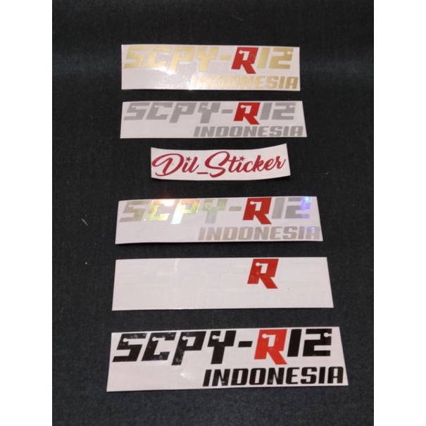 STICKER SCOOPY R12 SCPY R12 CUTTING