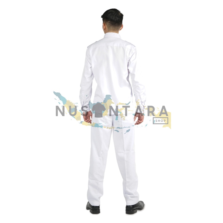 Seragam Pdh Pns Lengan panjang HITAM PUTIH, PUTIH KHAKY, PUTIH PUTIH, Seragam Pns Putih