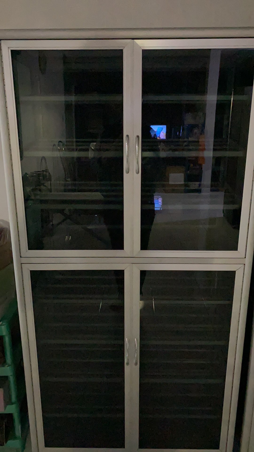 52 Lemari Rak Sepatu  80x38x158 Cm 9 Susun Belakang Kaca