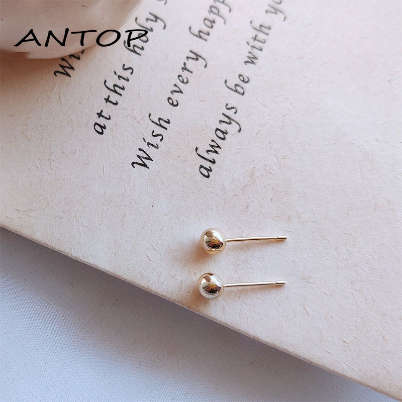 Korea Baru Anting Bola Bundar Liontin Kepribadian Butik Fashion ANTOP