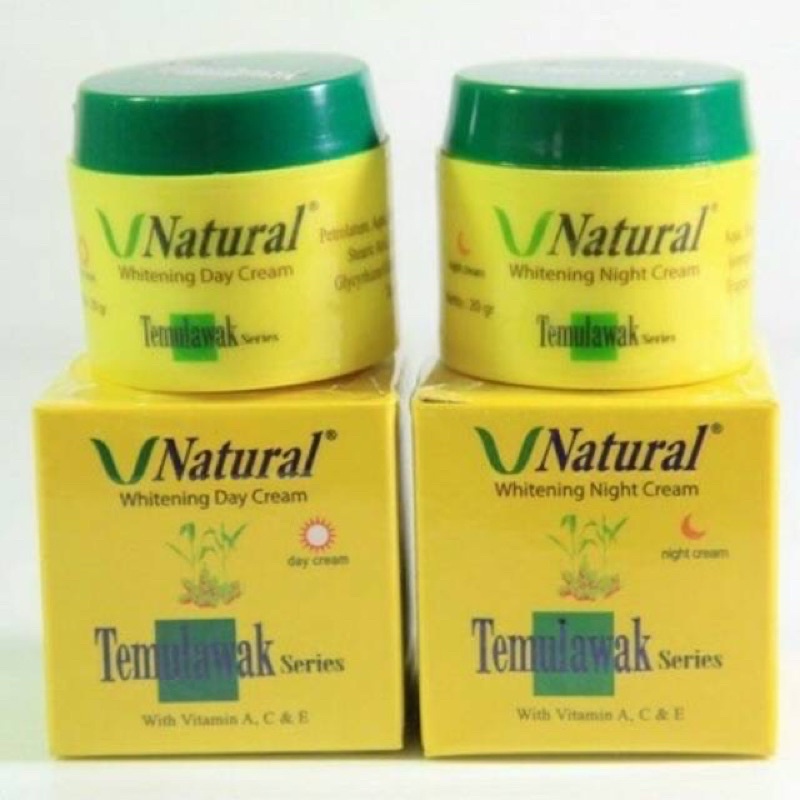 [BPOM HALAL] VNatural / V Natural Night Cream/Krim Malam Temulawak 20gr (official-100% original)