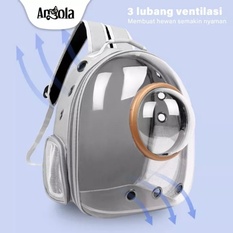 Angola Tas Ransel Hewan M10 Tas Kucing Astronot Pet Rucksack Pet Travel Bag/Carrier Ba